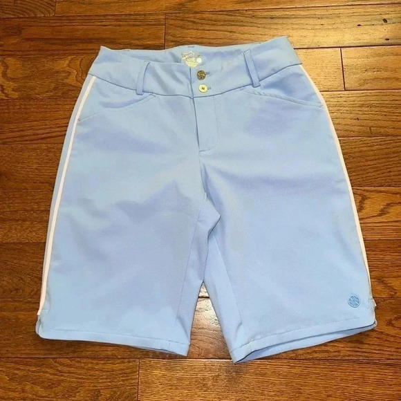 Lilly Pulitzer Solid Blue Women’s Shorts Sz 2 - Picture 1 of 8